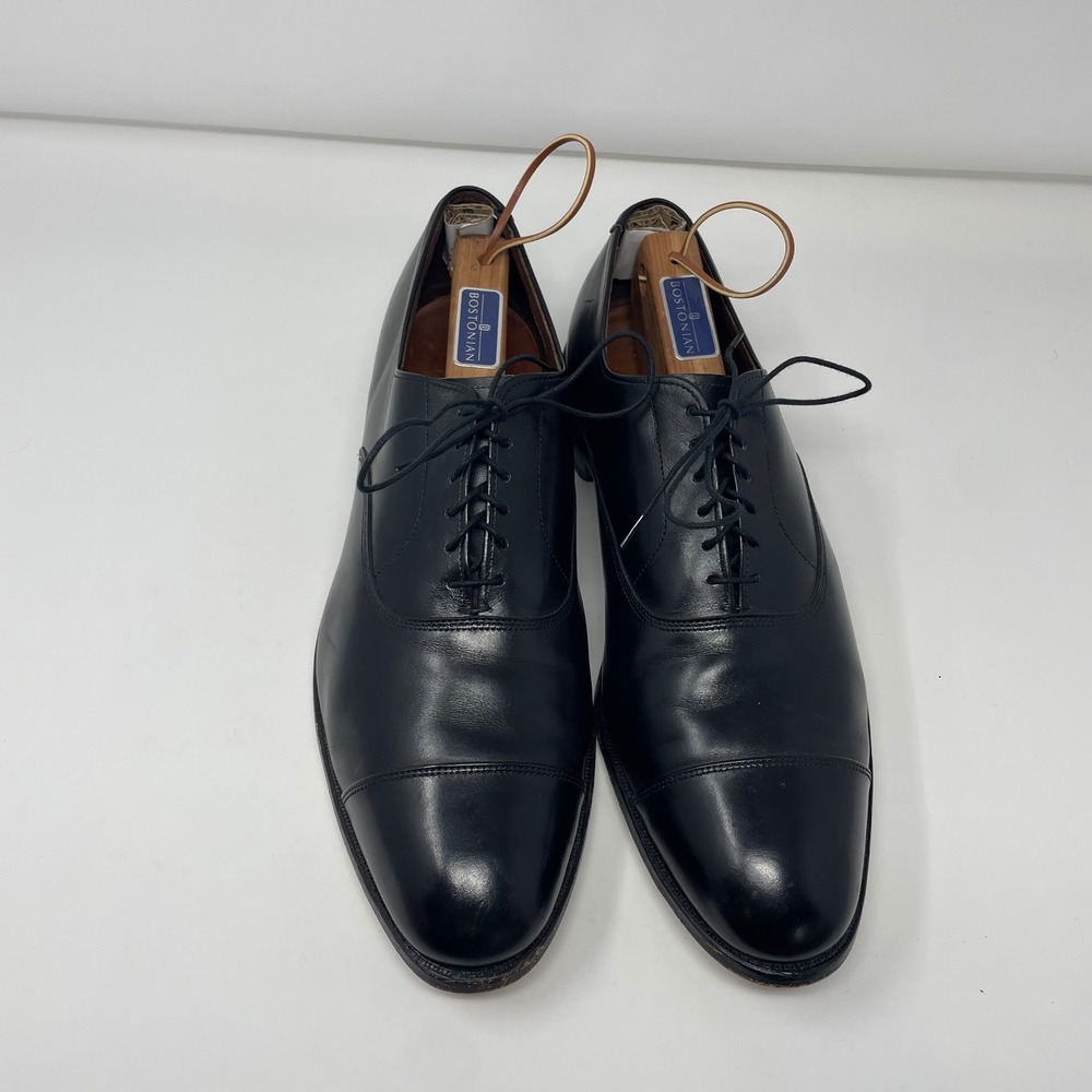 Allen Edmonds Park Avenue Black Leather Cap Toe Oxford Dress Shoes Mens 12 D - Picture 2 of 11